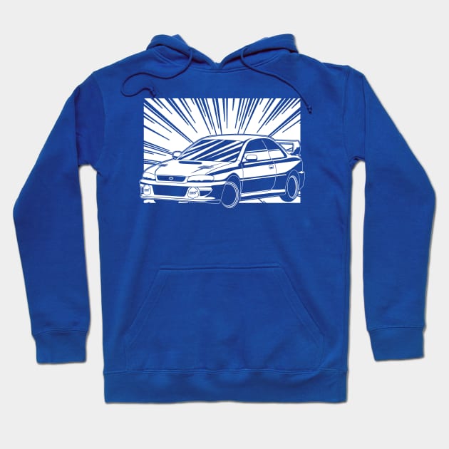 Subaru WRX Manga Hoodie by thesupragoddess